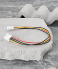 20cm 4 Pin To 4 Pin Floppy Drive Power Cable For 3.5 Inch Floppy And Gotek Drives Internal PC Power Lead For Tight Rigs Easy Install Durable 4 Pin To 4 Pin Adapter For Motherboard, white plastic connectors