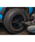 Using 1/2 Inch Drive Torque Wrench With Audible Click, 25 To 250 Ft-Lb Range, tightening car wheel bolt