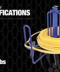 Wire Smart Cable Dispenser Floor Or Stud Mount 3 In 1 Pro Grade Utility with measurement specifications displayed