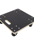 Huge 15 Inch Furniture Dollies With Heavy Duty 1320 Lb Load Capacity Moving Platform For Pianos Safes Fridges Couches And Washing Machines Set Of 2 Smooth Rolling Wood Sliders Easy Transport Black showing black wood platform with wheels.