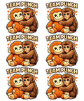 6 Pack Cute Babys Monkey DTF Transfers Pack For T Shirts And DIY Clothing Ready To Press Heat Transfer Stickers 7x7