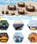 40 Pack 80 Grit Aluminum Oxide Flap Wheels Set For Drill With One Quarter Inch Shank installed on various projects.