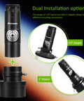 2 Inch Five Position Filter Wheel Bundle with Next Gen Laser Collimator and 1.25 Inch Adapter for Newtonian Telescopes
