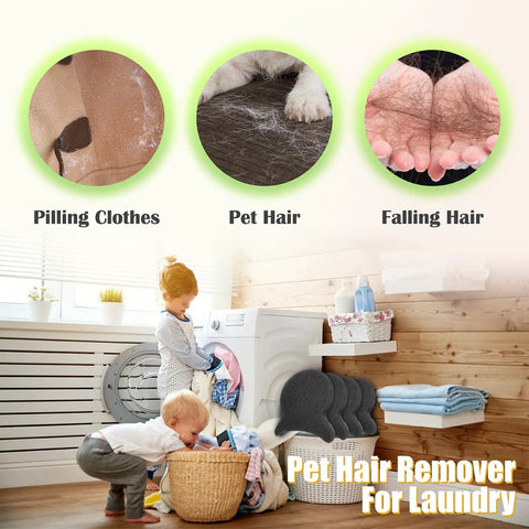 Reusable Laundry Hair Remover Tool For Dogs And Cats, Effortlessly Removes Lint And Dander, Safe For Washing Machines And Dryers