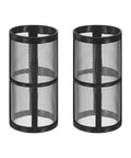 2 Pack 100 Mesh Stainless Steel Filter Screens For Water Pumps And Hoses Reusable Inline Sediment Filter Replacement in black