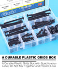 Baby Crib Screws Hardware Replacement Kit With M6 Hex Socket Cap Bolts And Nuts in plastic storage box
