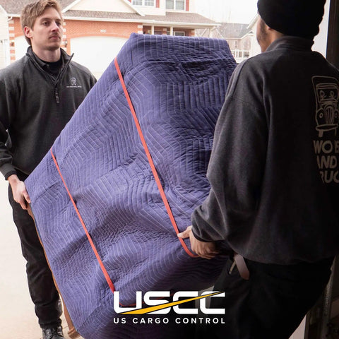 Heavy Duty Moving Blankets 72 By 80 Inches Six Pack Blue Quilted Furniture Pads For Moving, Shipping, And Storage Rugged Polyester Cotton Blend Cushioned Protection For Sofas, Tables, Cabinets, And More