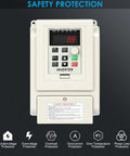 220V VFD Drive That Turns Single Phase Into Three Phase For Spindle Motor Speed Control, 1.5KW 2HP 8A PWM Inverter