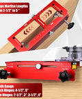 Pro Grade Aluminum Alloy Door Hinge Jig For Routers, Adjustable Hinge Template That Fits 2.5 To 5 Inch Door Hinges, CNC Machined