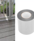 Transparent Window Screen Repair Tape Self Adhesive Patch Quick Fix For Cracks And Holes On Mesh Doors Tents Pools And Fiberglass 80mm By 9.15m Grey Weatherproof Outdoor Use For Windows And Screens