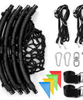 Spider Web Tree Swing For Kids And Adults, Outdoor Saucer Net Round Swing With Steel Frame And Turnbuckle, 43 Inch Platform, components