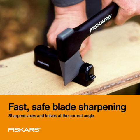 Rugged Axe And Knife Blade Sharpener With Ceramic Wheels For Outdoor Gear Safe Guard And Non Slip Base Easy To Use For Axes Machetes Hatchets And Knives In The Backyard Or Camp