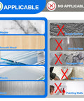 Surface suitability for Double Sided Adhesive Pads Heavy Duty 3mm Foam Tape 48 Pcs Pre Cut Waterproof Mounting Tape
