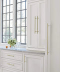 Kitchen with Bar Pulls Three Quarter Inch Center To Center Golden Champagne Cabinet Pulls For Cabinets And Drawers In A Sleek Modern No Brainer Style With A Cool Gold Tone Six And One Eighth Inch Overall Length And Three Quarter Inch Mounting 10 Pack