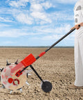 Person using 10 Beak Manual Seed Seeder For Peanut Corn And Beans, Precision Handheld Planter With 2.95 Inch Depth And 6.3 Inch Spacing