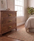 Elegant bedroom featuring Killer Style Beaded Zinc Alloy Cabinet Knobs With Backplate Antique Brass 6 Pack on dresser drawers.