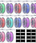 12 Pack Filament Storage Boxes With Lids For 3D Printing Spools Clear Moisture Dust And Water Proof Boxes With Labels Portable Sealing