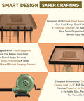 Beginner Friendly Coal Forge Stand With Hand Blower for Blacksmithing Dope Heat Resistant Steel Forge Kit details and features
