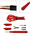 Shielded Two Wire Probe Connector For LCR Reader And Smart Tweezers ESR Meters Extends PCB Impedance Testing Kit
