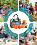 Desert Cloud Large Insulated Lunch Cooler Bag Leakproof Soft Cooler Tote for Women with fruits and picnic items, outdoor use