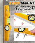 Shop Tested Ten Inch Aluminum Die Cast Magnetic Torpedo Level With Badass Rare Earth Magnet and three strong magnets for secure use.