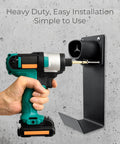 Installation of Tesla NACS Electric Vehicle Charger Nozzle Holster Dock And J Hook For Cable Management on concrete wall