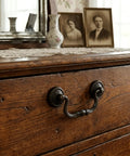 Vintage Bail Drawer Pulls Four Pack Oil Rubbed Bronze Cabinet Handles Five And Three Eighths Inch Center To Center Drop Pulls on dresser