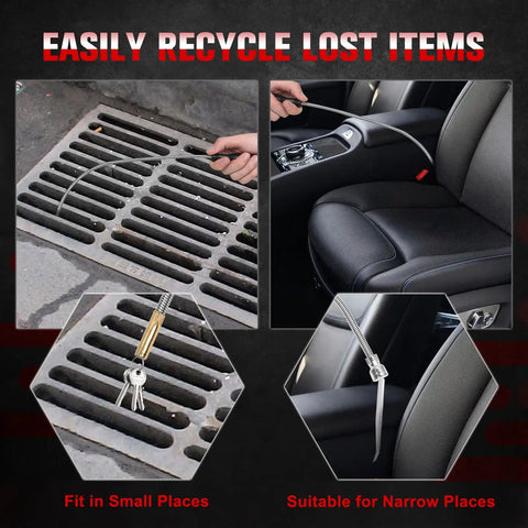 Flexible Magnetic Pickup Tool Set Two Pack With 21 Inch Bendable Magnets Powerful Magnetic Grabbers For Reaching Car Keys Bolts Nuts And Screws Easy Auto Garage Tools Sweepers For Hard To Retrieve Items