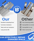Comparison of drywall repair clips showing features of 20 Pack Drywall Repair Clips With 40 Stainless Steel Screws Fits Half And Five Eight Inch Panels No Stud Wall Anchor No Sweat Drywall Fix Kit Heavy Duty Fasteners Solid Grip Backing For Broken Sheets Built Different A Quick Win.