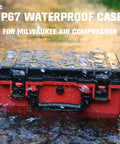 Waterproof Hard Case For M18 Cordless Tire Inflator 2848-20 in water, showing waterproof protection