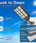 Badass Durable Solar Street Light Waterproof Outside With Next Level Motion Sensor Day To Night Auto Switch Bright Led Panels for outdoor use, solar-powered, with high efficiency.