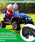 Heavy Duty Kids Ride On Car Cover For Universal Toy Cars And Electric Vehicles Waterproof UV Resistant Windproof