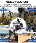 Wide applications of T Track Knob Kit Set for woodworking jigs in various settings such as camera stand, easel, umbrella, and machinery.