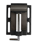Flat Drill Press Vise 4 Inch for Home Shop Use heavy duty malleable cast steel body with powder coat finish top view