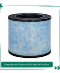 Replacement F100 Filter For Instant AP100 Small Air Purifier With H13 True HEPA, blue filter cylinder, antimicrobial coating
