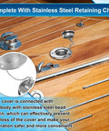 1-1/2 Inch Boat Gas Deck Fill Filler With Keyless Cap, Stainless Steel Marine Deck Filler For Boats And Yachts on Wood Deck