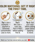 Instructions for RocketGel 25 Minute Pro Grade Epoxy Countertop Repair Kit for Granite Quartz and Tile Fix Chips Cracks and Fills With Color Matching Kit