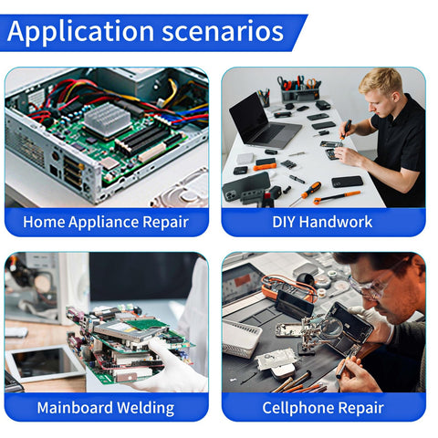 Application scenarios for Beast 1000W Digital Hot Air Rework Station With Sleep Mode Three Programmable Channels Seven Nozzles 110V.