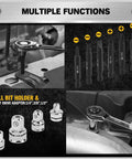 Image of 33 Piece Ratchet Wrench Set With SAE And Metric Sizing From One Quarter To Three Quarters Inches And Six To Eighteen Millimeters in use