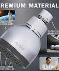 High Pressure Shower Head That Delivers Real Power With A 3 Inch Spray Face, Wall Mount, Anti Clog Nozzles, Polished Chrome