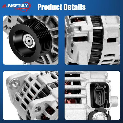 High Output 110 Amp Alternator Replacement For Nissan Frontier Pathfinder And Xterra 2005 2006 2007 Direct Fit 12V CW 7 Groove OE Style Boost For Your 4L V6 Easy Install Reliable Charging