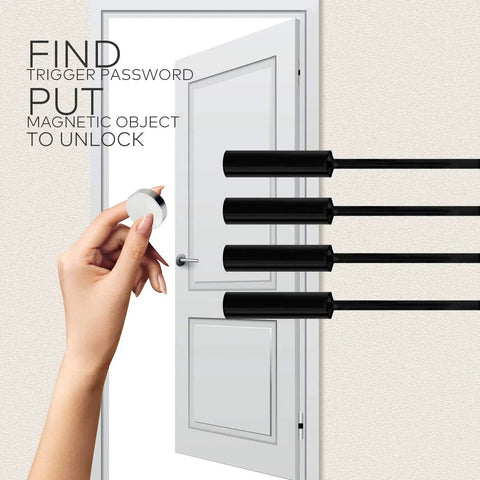 Hand using Pro Grade Escape Room Magnetic Sensor Lock System Right Order Trigger to Release Door 12 EM Lock