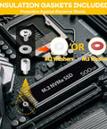 Top Shelf M.2 Ssd Mounting Screws 34 Pc Kit With M2 And M3 Standoffs For Asus Msi Gigabyte Motherboards Laptops Desktops No Sweat Setup Smooth Upgrade Builds, featuring M2 and M3 washers.