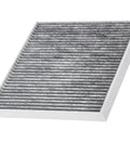CP643 CF11643 Cabin Air Filter Replacement carbon media layer, angled view for Audi A3 Q3 S3 RS3 TT, Volkswagen GTI Golf, 2015-2025