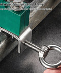 Cable Tray Roller Kit Three Pack 65mm Stainless Steel Clamp Green With Easy Install Mounting And Rolling Axle Design For Quick Wire Guide Adjustment And Flexible Tray Positioning, stainless steel clamp on tray