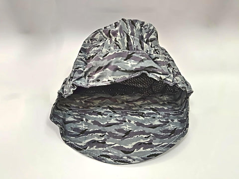 Top Shelf Single Pack Pure Cotton Welding Cap With Breathable Mesh Liner Insert, heavy duty grey interior view.