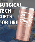 Rose Gold 20 Oz Travel Tumbler Packed In A Gift Box Hits Different For Surgical Tech Gifts Total Vibe Upgrade Insulated Drinkware