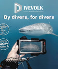 Underwater Seatouch 4 Max Phone Case for iPhone 12-15 Pro Max diving with whale shark, 60m waterproof, full touch control