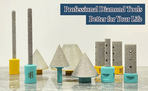 Diamond Countersink Chamfer Bit For Tile Marble Granite 48mm Beveling Drill Bit To Enlarge Shape And Trim Existing Holes