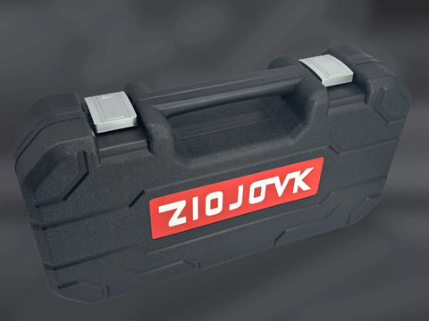 Heavy duty carrying case for Pro Grade 16 Inch Rivet Nut Tool Kit with 15 Metric and SAE Mandrels, ergonomic handle, secure latches.
